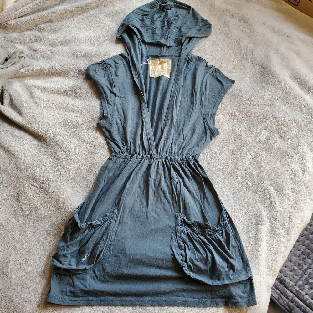 O'Neill Teal Hooded Sleeveless Top